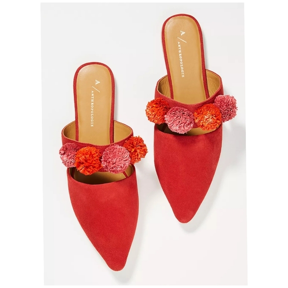 Anthropologie Pom-Strapped Slides - Picture 3 of 9